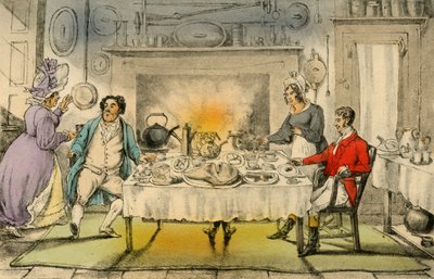 Mr Jorrockss Jachtontbijt: een vreselijke verrassing, 1838 door Henry Thomas Alken