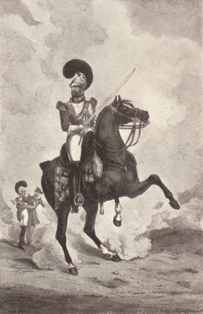 Officier, Life Guards, 1909 door Henry Thomas Alken