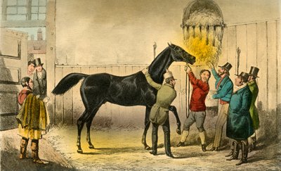 De baron vult zijn nat, 1838 door Henry Thomas Alken