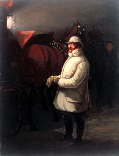 De bestuurder van de postkoets, 1832 door Henry Thomas Alken