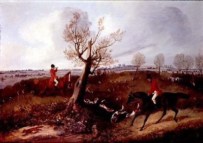 View Halloo (een van een set van vier) door Henry Thomas Alken