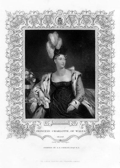 Prinses Charlotte Augusta van Wales, 19e eeuw door Henry Thomas Ryall