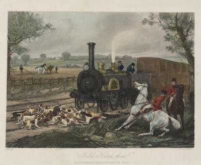 Hold Hard There!, gegraveerd door J.H. Engleheart, 1850 door Henry Thomas after Alken