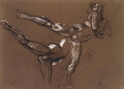 Twee Studies van een Vrouwelijk Naakt door Henry Tonks