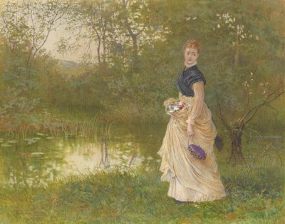 Naast de lelievijver door Henry Towneley Green