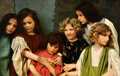 Kindacteurs in het Oberammergau Passiespel door Henry Traut