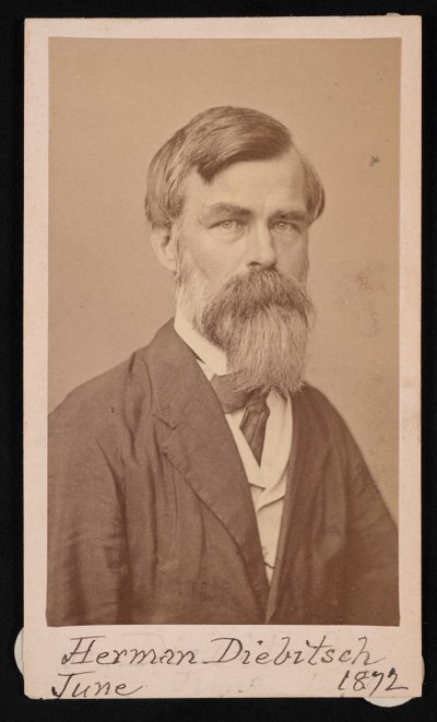 Portret van Herman Henry Diebitsch door Henry Ulke