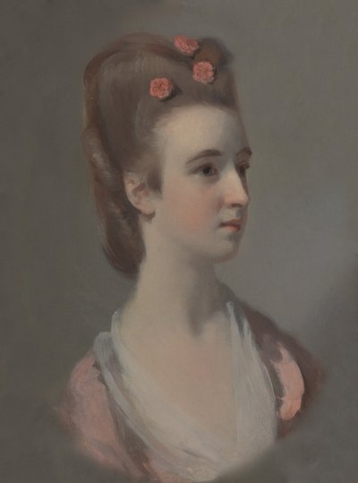 Portret van een vrouw, mogelijk Miss Nettlethorpe door Henry Walton