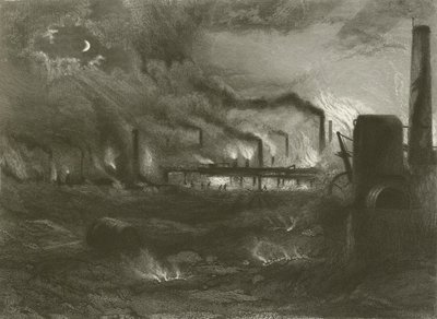 Het zwarte land, nabij Bilston door Henry Warren