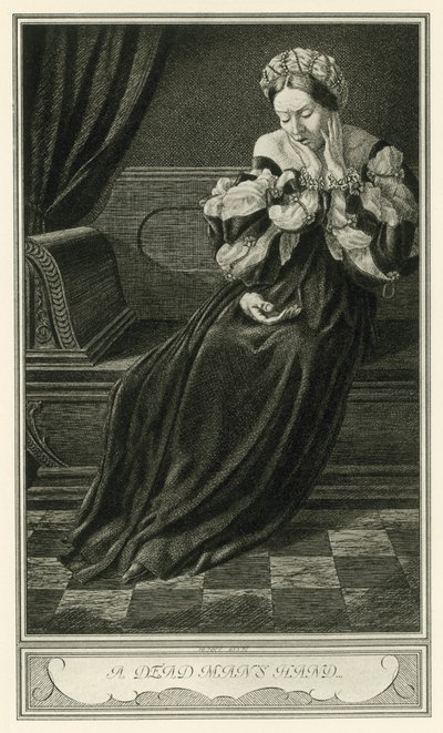 De Hertogin van Malfi door John Webster: De Hand van een Dode Man (litho) door Henry Weston Keen