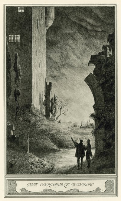 The Duchess Of Malfi door John Webster: Het raam van de kardinaal (litho) door Henry Weston Keen