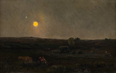 Volle maan, Picardië door Henry William Banks Davis