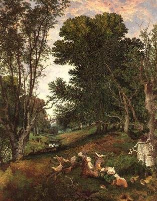Tegen de Avond in het Bos door Henry William Banks Davis