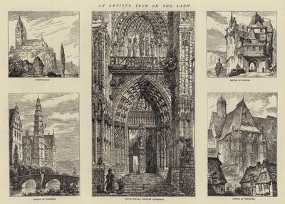 Een kunstenaarstoer op de Lahn door Henry William Brewer