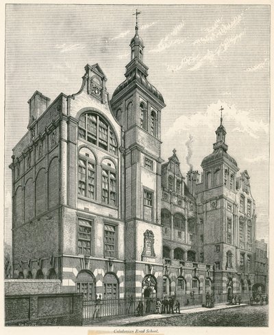 Caledonian Road School, Londen door Henry William Brewer