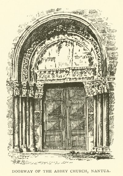 Deur van de Abdijkerk, Nantua door Henry William Brewer