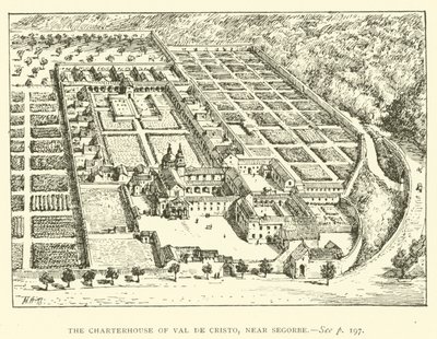 De Kartuizer van Val de Cristo, nabij Segorbe (gravure) door Henry William Brewer
