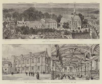 Het vijftigjarig jubileum van Marlborough College, 1843-1893 door Henry William Brewer
