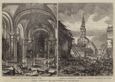 De Overstromingen in Boedapest, Hongarije door Henry William Brewer