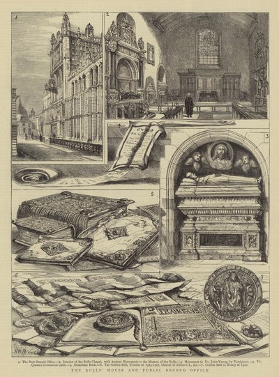 Het Huis van de Rolls en het Openbaar Archief door Henry William Brewer