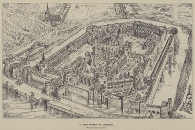 De Toren van Londen, vanaf het Zuiden door Henry William Brewer