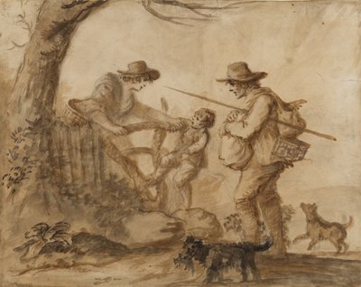 Een Rustieke Familie door Henry William Bunbury