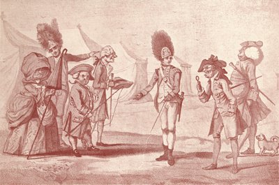 Een bezoek aan het kamp door Henry William Bunbury