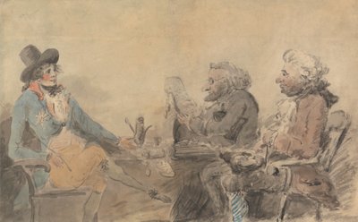 De prins-regent en de geldschieters door Henry William Bunbury