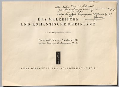 Das Malerische und Romantische Rheinland, 1928 door Henry Winkles