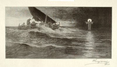 Christus op zee door Henry Wolf
