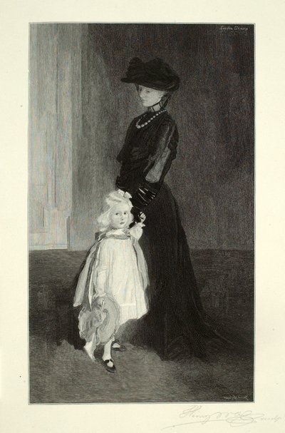 Christina (moeder en dochter) door Henry Wolf
