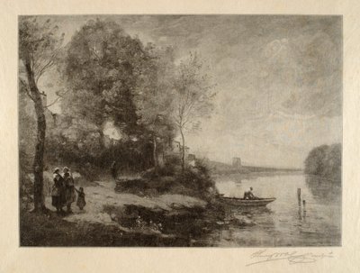 La Rivière a la Tour Lointaine door Henry Wolf