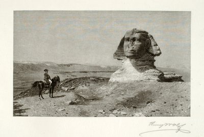 Napoleon voor de Sfinx door Henry Wolf