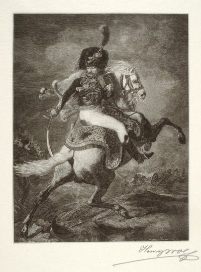 Officier van de bereden chasseurs door Henry Wolf