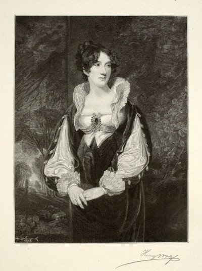 Portret van een dame door Henry Wolf