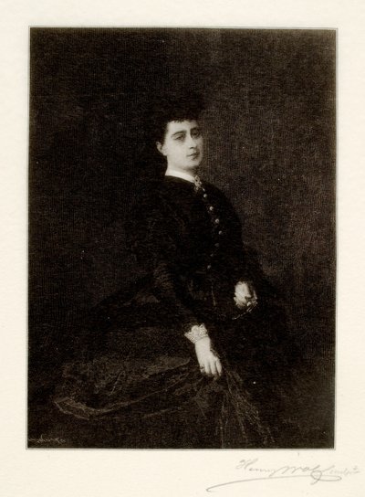Portret van een Spaanse dame door Henry Wolf