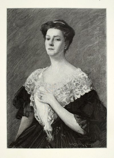 Portret van een vrouw door Henry Wolf