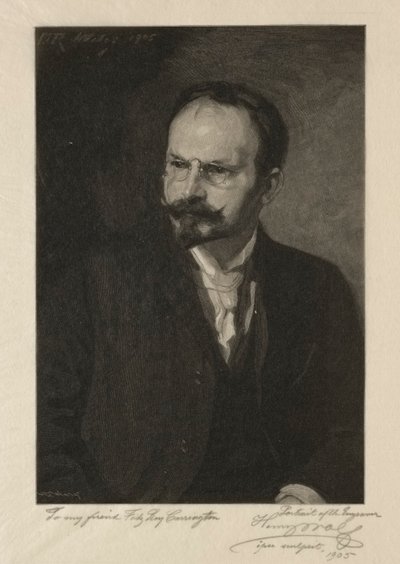 Zelfportret, 1905 door Henry Wolf