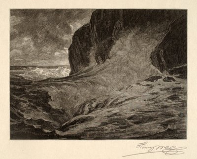 De kust van Maine (The Onrush) door Henry Wolf