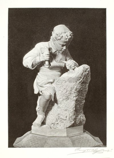 Young Michelangelo door Henry Wolf
