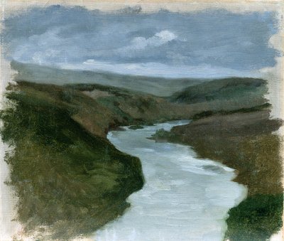Landschap vanaf de Dnjepr Rivier, ca. 1878-89 door Henryk Hipolit Rodakowski