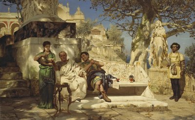 De siësta van de patriciër, 1881 door Henryk Siemiradzki