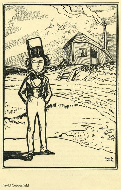 David Copperfield, uit Mijn favoriete fictieve personage door Thomas Boyd, in The Bookman door Herb Roth