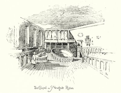 De kapel, Newgate Prison, Londen door Herbert (after) Railton
