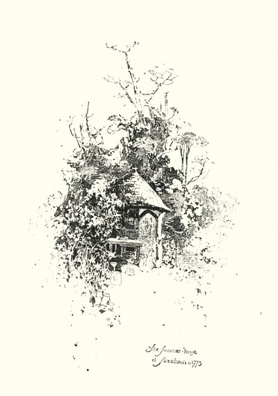 Het Zomerhuis, in Streatham, in 1773 door Herbert (after) Railton