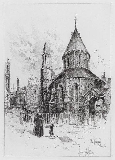 De Tempelkerk door Herbert (after) Railton