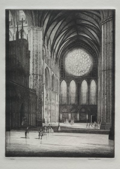 Lincoln Kathedraal, Interieur door Herbert Gordon Warlow