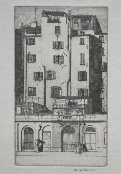 Hoge Huizen, Menton door Herbert Gordon Warlow