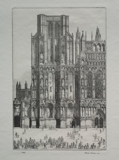 Wells Kathedraal door Herbert Gordon Warlow