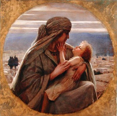 Een Avond in Nazareth door Herbert Gustave Schmalz